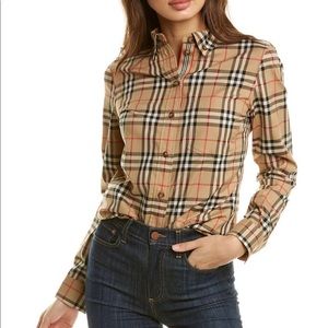 BURBERRY Vintage Check Button Down Collar Shirt size M